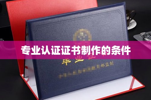 利辛专业认证证书制作的条件