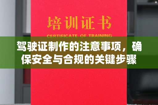 利辛驾驶证制作的注意事项，确保安全与合规的关键步骤