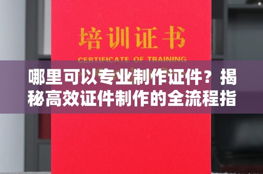 利辛哪里可以专业制作证件？揭秘高效证件制作的全流程指南