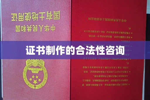 利辛证书制作的合法性咨询